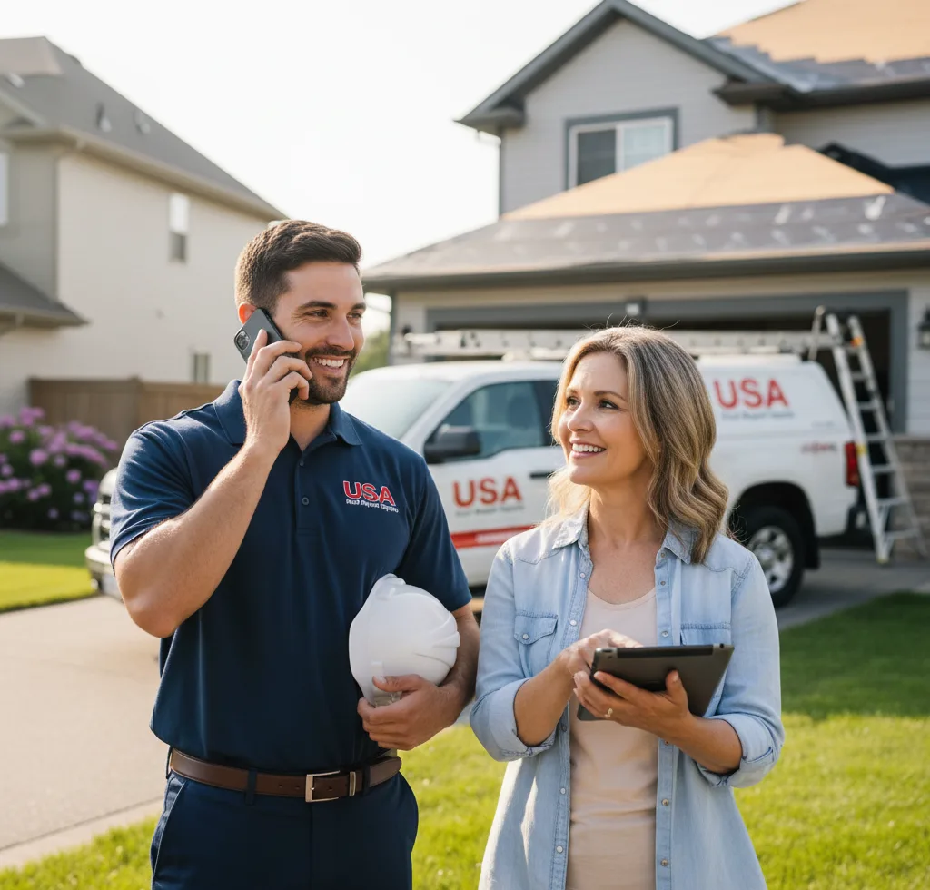 USA Roof Repair Experts customer support in Munhall